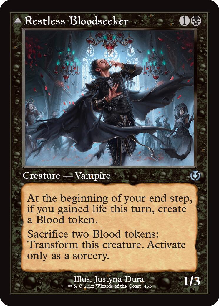 Restless Bloodseeker // Bloodsoaked Reveler (Retro Frame) [Innistrad Remastered] | Rock City Comics