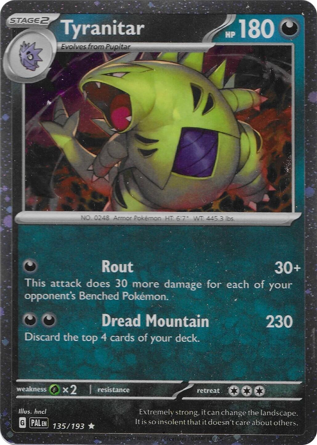 Tyranitar (135/193) (Cosmo Foil) [Miscellaneous Cards] | Rock City Comics