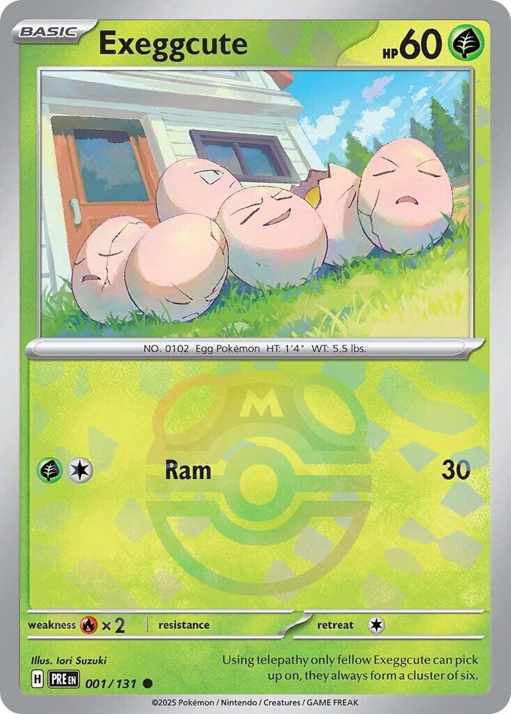 Exeggcute (001/131) (Master Ball Pattern) [Scarlet & Violet: Prismatic Evolutions] | Rock City Comics
