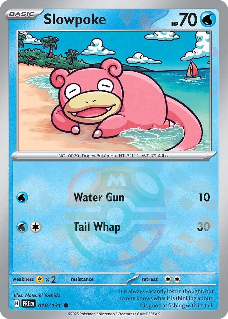 Slowpoke (018/131) (Master Ball Pattern) [Scarlet & Violet: Prismatic Evolutions] | Rock City Comics