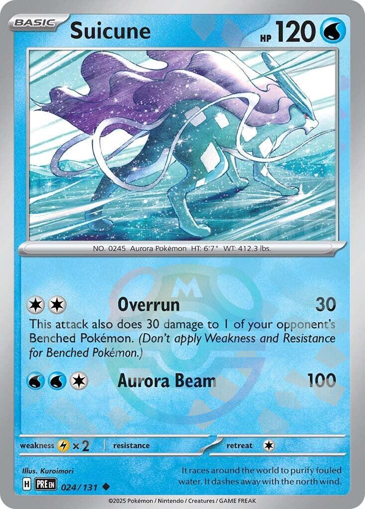 Suicune (024/131) (Master Ball Pattern) [Scarlet & Violet: Prismatic Evolutions] | Rock City Comics