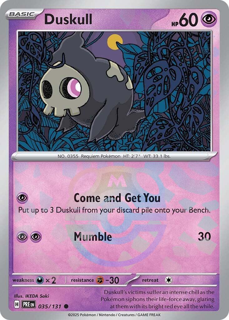Duskull (035/131) (Master Ball Pattern) [Scarlet & Violet: Prismatic Evolutions] | Rock City Comics