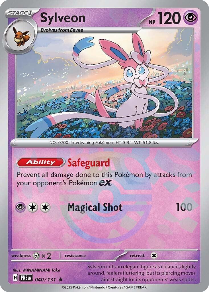 Sylveon (040/131) (Master Ball Pattern) [Scarlet & Violet: Prismatic Evolutions] | Rock City Comics