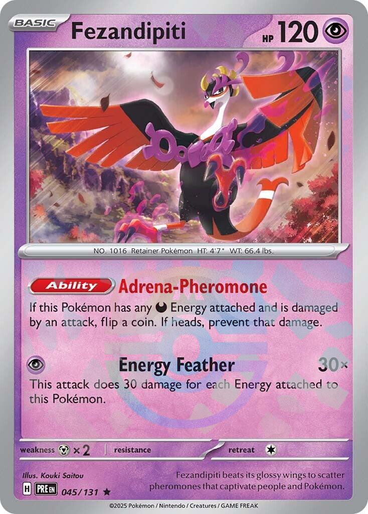 Fezandipiti (045/131) (Master Ball Pattern) [Scarlet & Violet: Prismatic Evolutions] | Rock City Comics