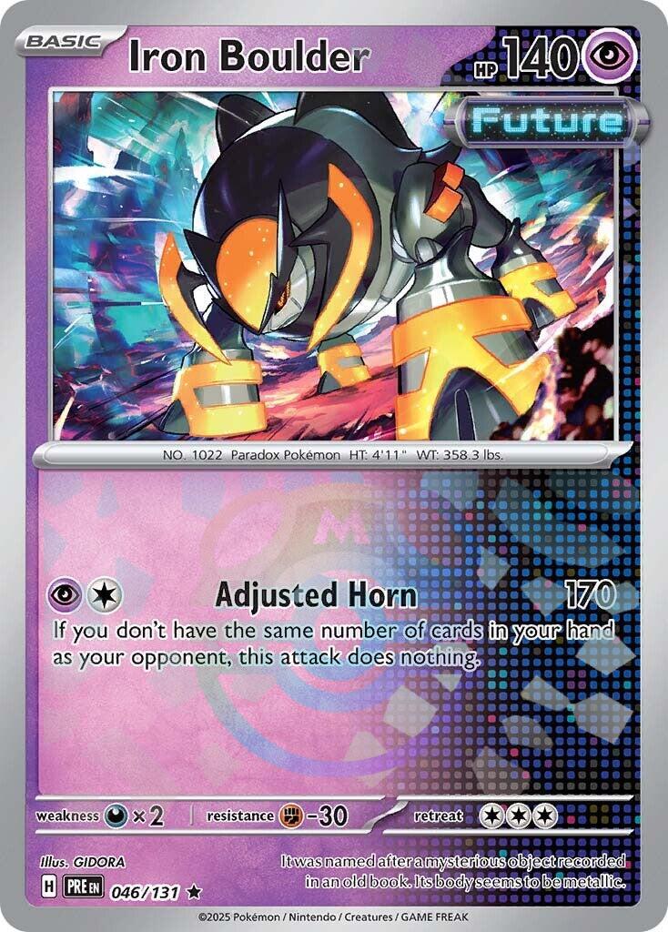 Iron Boulder (046/131) (Master Ball Pattern) [Scarlet & Violet: Prismatic Evolutions] | Rock City Comics