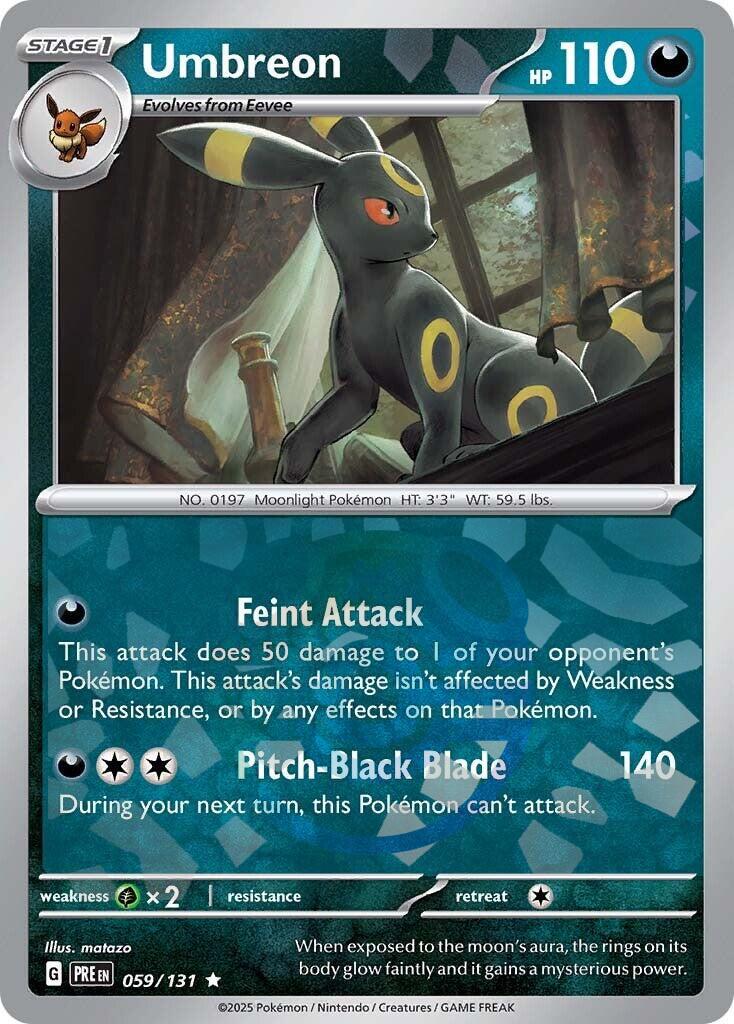 Umbreon (059/131) (Master Ball Pattern) [Scarlet & Violet: Prismatic Evolutions] | Rock City Comics