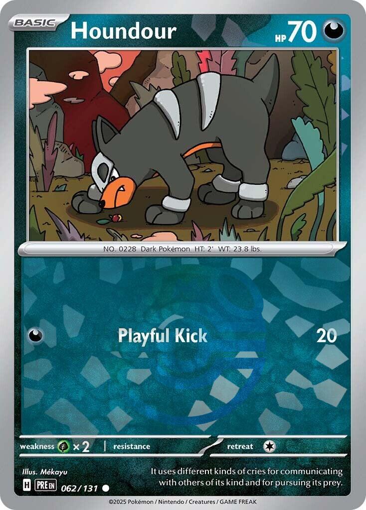 Houndour (062/131) (Master Ball Pattern) [Scarlet & Violet: Prismatic Evolutions] | Rock City Comics
