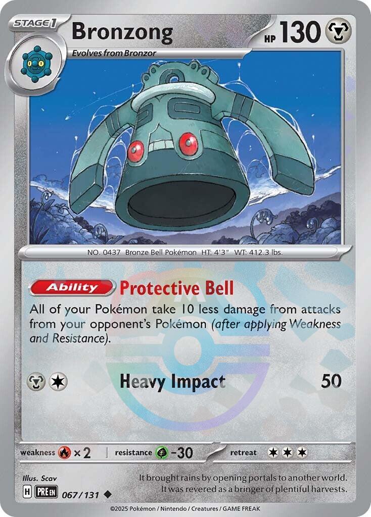 Bronzong (067/131) (Master Ball Pattern) [Scarlet & Violet: Prismatic Evolutions] | Rock City Comics