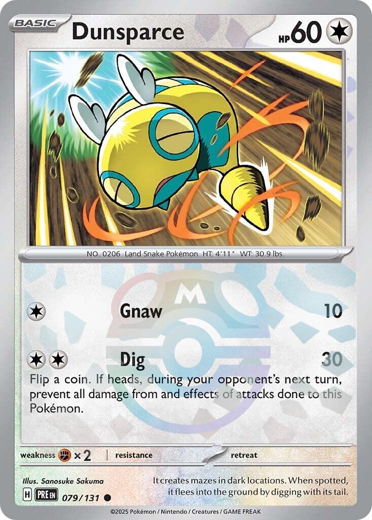 Dunsparce (079/131) (Master Ball Pattern) [Scarlet & Violet: Prismatic Evolutions] | Rock City Comics