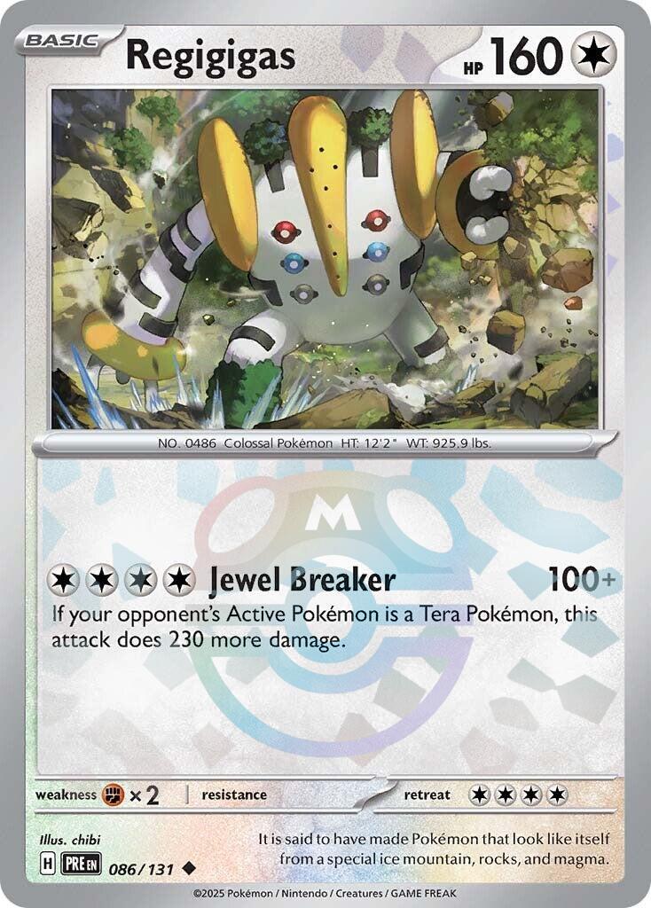Regigigas (086/131) (Master Ball Pattern) [Scarlet & Violet: Prismatic Evolutions] | Rock City Comics