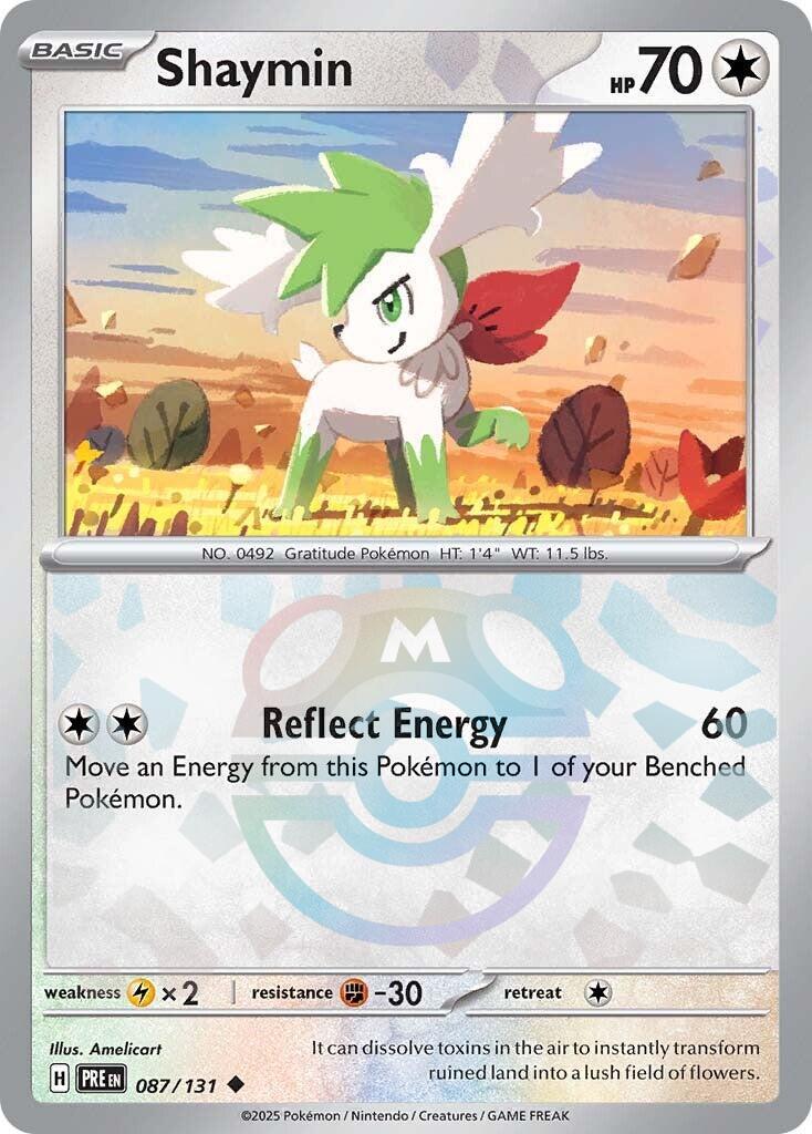 Shaymin (087/131) (Master Ball Pattern) [Scarlet & Violet: Prismatic Evolutions] | Rock City Comics