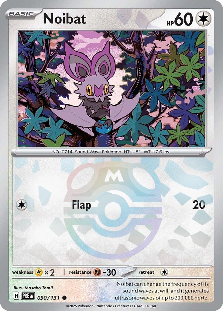 Noibat (090/131) (Master Ball Pattern) [Scarlet & Violet: Prismatic Evolutions] | Rock City Comics