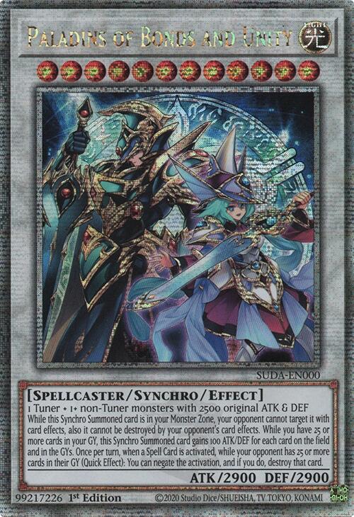 Paladins of Bonds and Unity [SUDA-EN000] Quarter Century Secret Rare | Rock City Comics