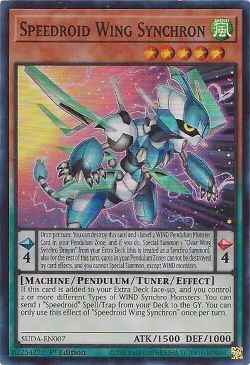 Speedroid Wing Synchron [SUDA-EN007] Super Rare | Rock City Comics