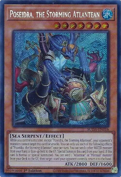 Poseidra, the Storming Atlantean [SUDA-EN016] Secret Rare | Rock City Comics
