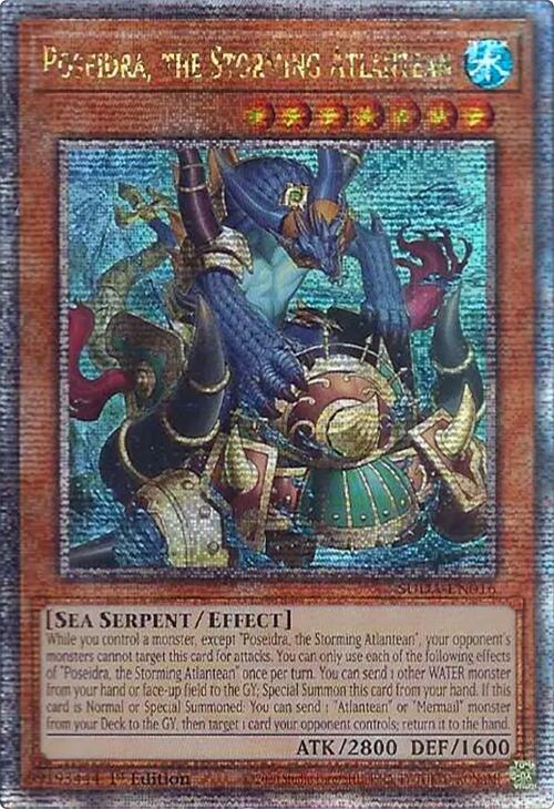 Poseidra, the Storming Atlantean (Quarter Century Secret Rare) [SUDA-EN016] Quarter Century Secret Rare | Rock City Comics