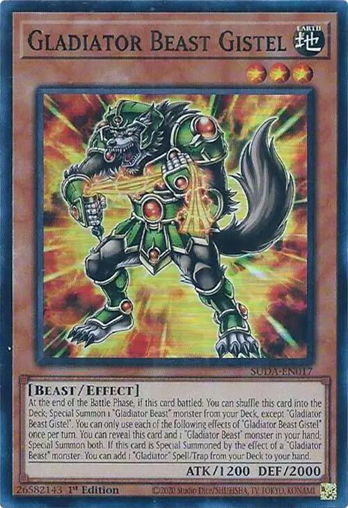 Gladiator Beast Gistel [SUDA-EN017] Super Rare | Rock City Comics