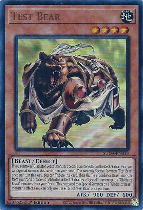 Test Bear [SUDA-EN018] Ultra Rare | Rock City Comics