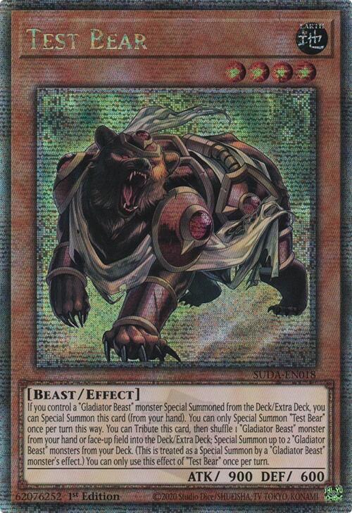 Test Bear (Quarter Century Secret Rare) [SUDA-EN018] Quarter Century Secret Rare | Rock City Comics