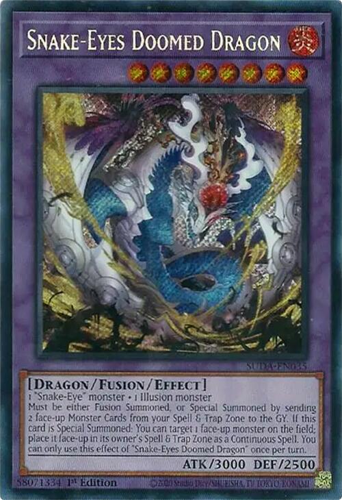 Snake-Eyes Doomed Dragon [SUDA-EN035] Secret Rare | Rock City Comics