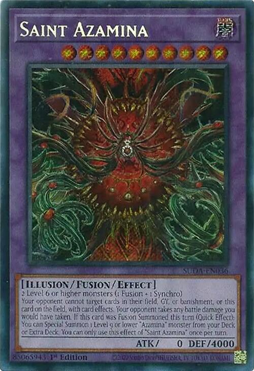 Saint Azamina [SUDA-EN036] Secret Rare | Rock City Comics