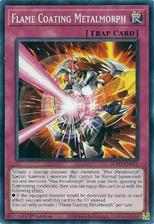Flame Coating Metalmorph [SUDA-EN075] Common | Rock City Comics