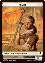 Spirit // Human (0002) Double-Sided Token [Innistrad Remastered Tokens] | Rock City Comics