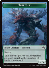 Treefolk // Emblem - Wrenn and Seven Double-Sided Token [Innistrad Remastered Tokens] | Rock City Comics