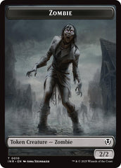 Zombie (0010) // Blood Double-Sided Token [Innistrad Remastered Tokens] | Rock City Comics