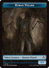 Human Wizard // Emblem - Jace, Unraveler of Secrets Double-Sided Token [Innistrad Remastered Tokens] | Rock City Comics