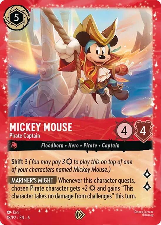 Mickey Mouse - Pirate Captain (18) [Promo Cards] | Rock City Comics