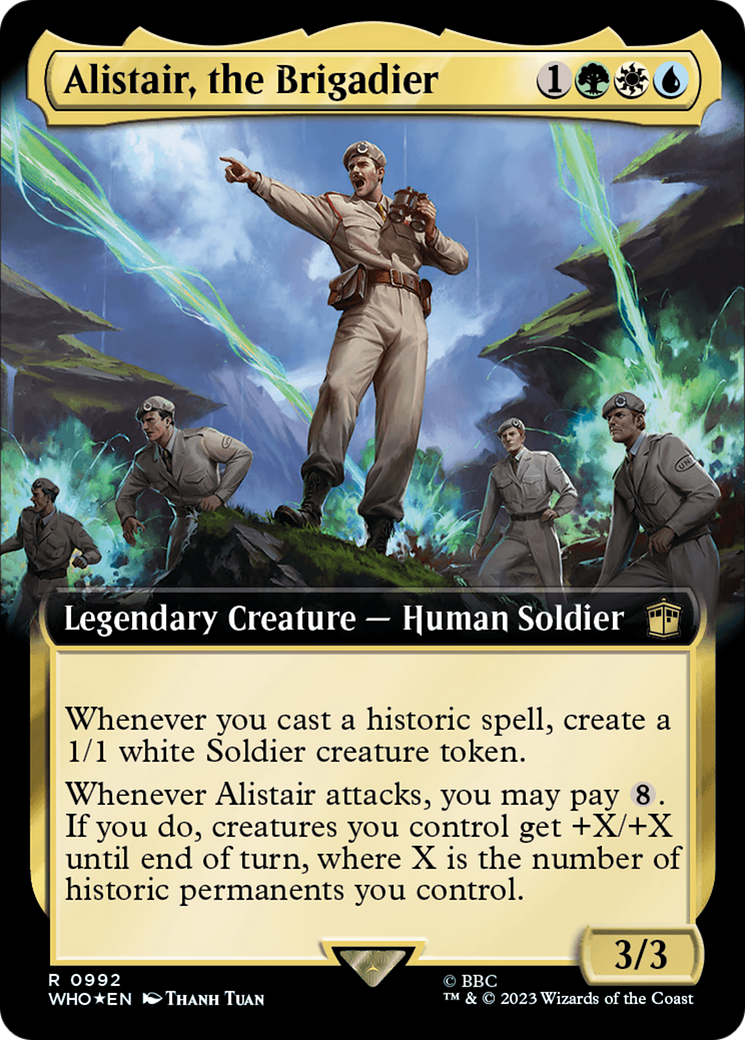 Alistair, the Brigadier (Extended Art) (Surge Foil) [Doctor Who] | Rock City Comics