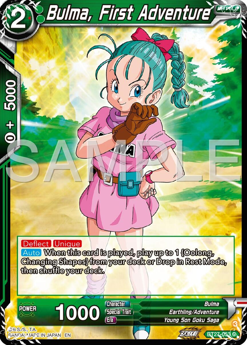 Bulma, First Adventure (BT27-053) [History of Z] | Rock City Comics