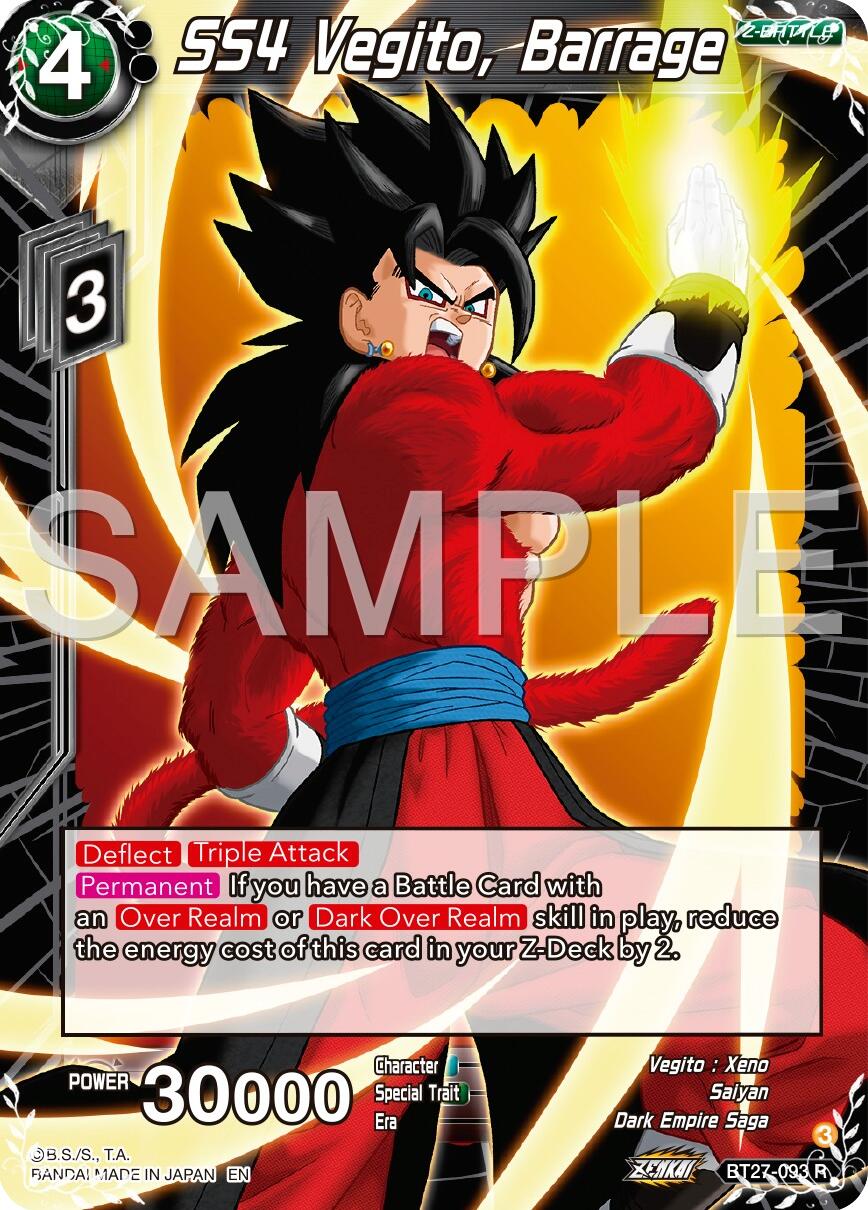 SS4 Vegito, Barrage (BT27-093) [History of Z] | Rock City Comics