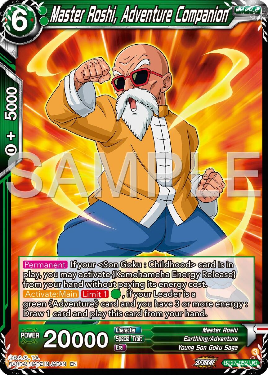 Master Roshi, Adventure Companion (BT27-052) [History of Z] | Rock City Comics