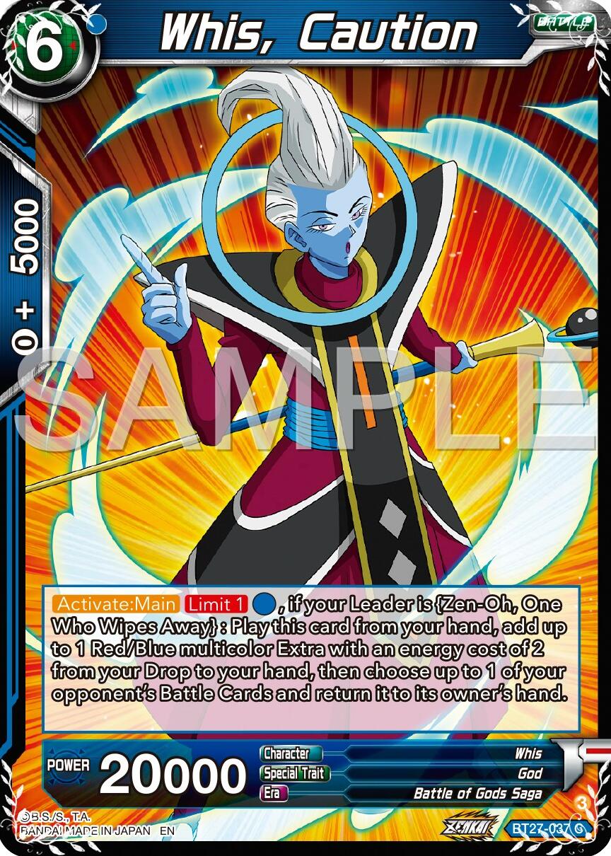 Whis, Caution (BT27-037) [History of Z] | Rock City Comics