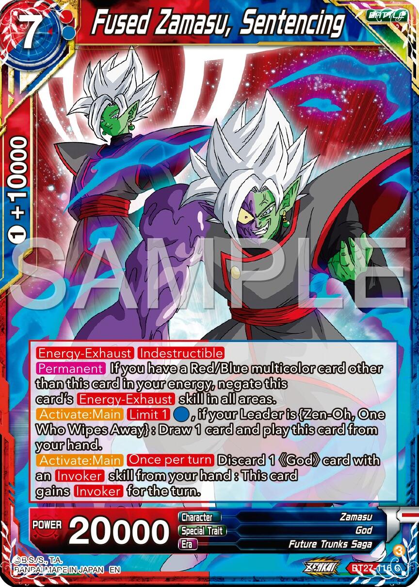 Fused Zamasu, Sentencing (BT27-116) [History of Z] | Rock City Comics