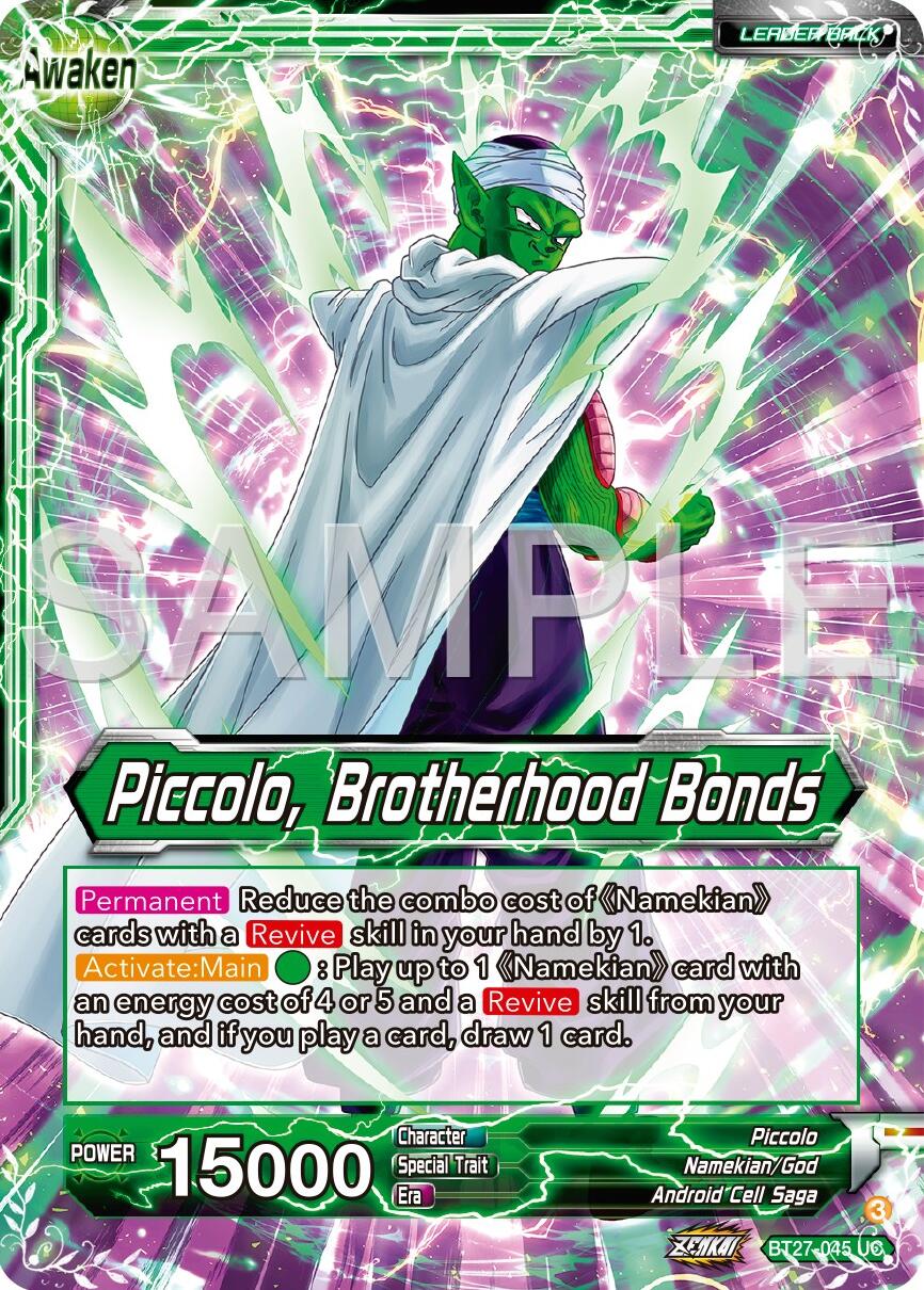 Piccolo // Piccolo, Brotherhood Bands (BT27-045) [History of Z] | Rock City Comics