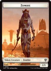 Champion of Wits // Zombie (0003) Double-Sided Token [Aetherdrift Tokens] | Rock City Comics