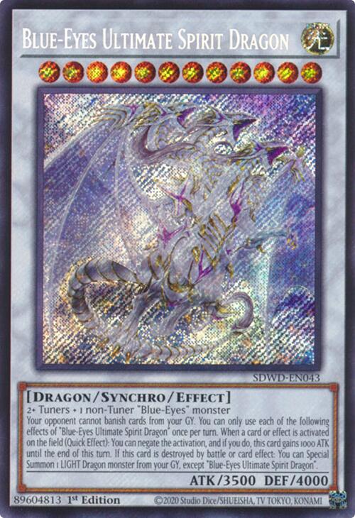 Blue-Eyes Ultimate Spirit Dragon (Secret Rare) [SDWD-EN043] Secret Rare | Rock City Comics