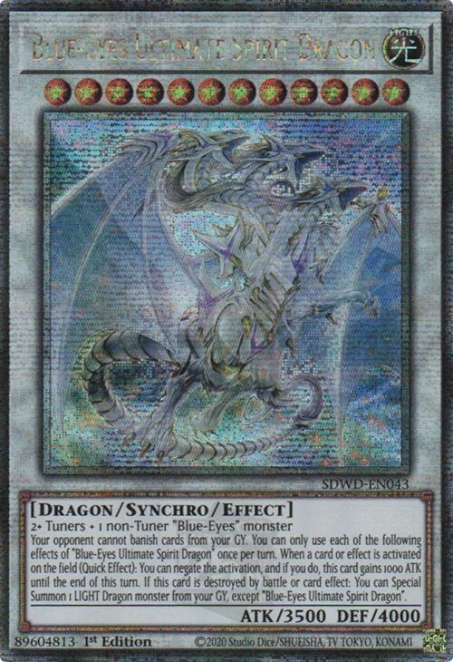 Blue-Eyes Ultimate Spirit Dragon (Quarter Century Secret Rare) [SDWD-EN043] Quarter Century Secret Rare | Rock City Comics