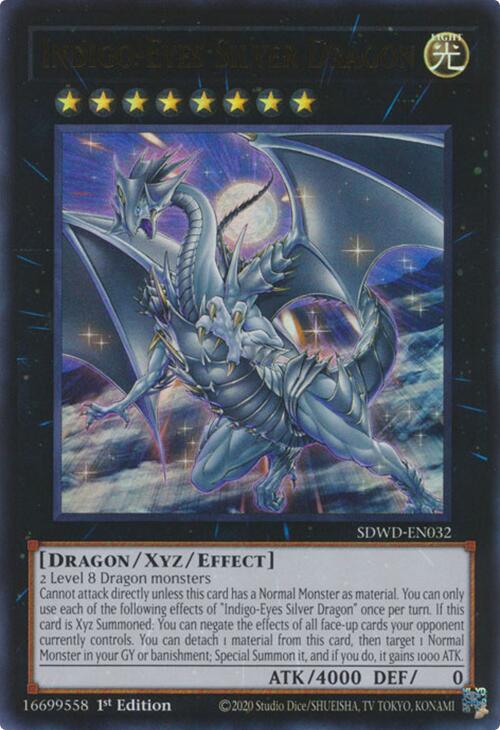 Indigo-Eyes Silver Dragon [SDWD-EN032] Ultra Rare | Rock City Comics
