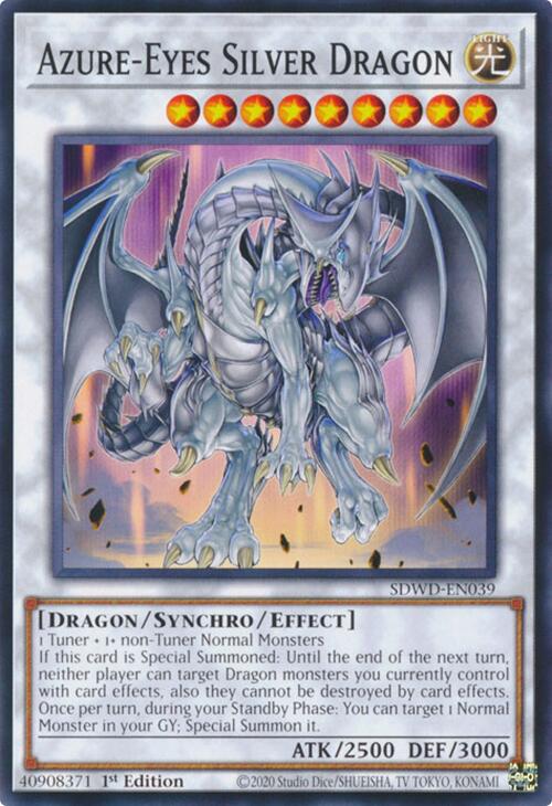Azure-Eyes Silver Dragon [SDWD-EN039] Common | Rock City Comics