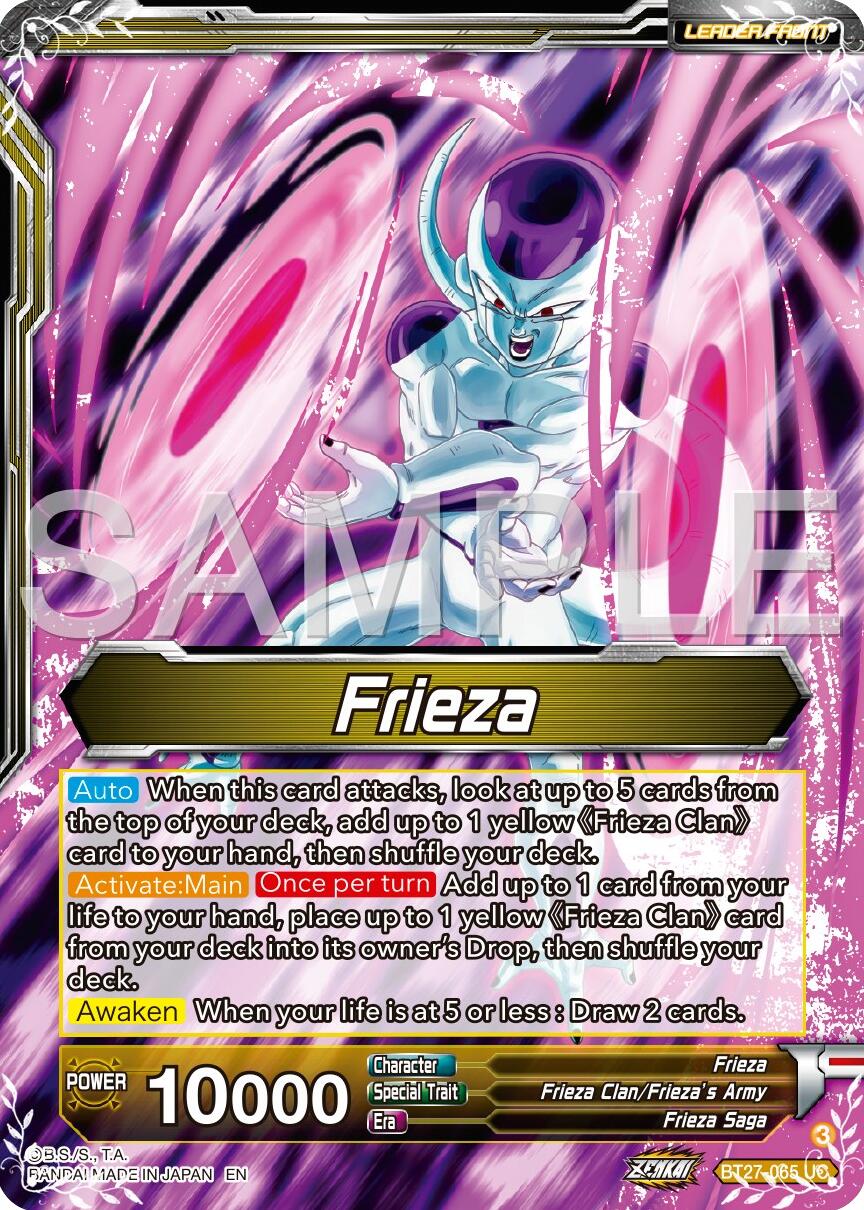 Frieza // Golden Frieza, Shining Pride (BT27-065) [History of Z] | Rock City Comics