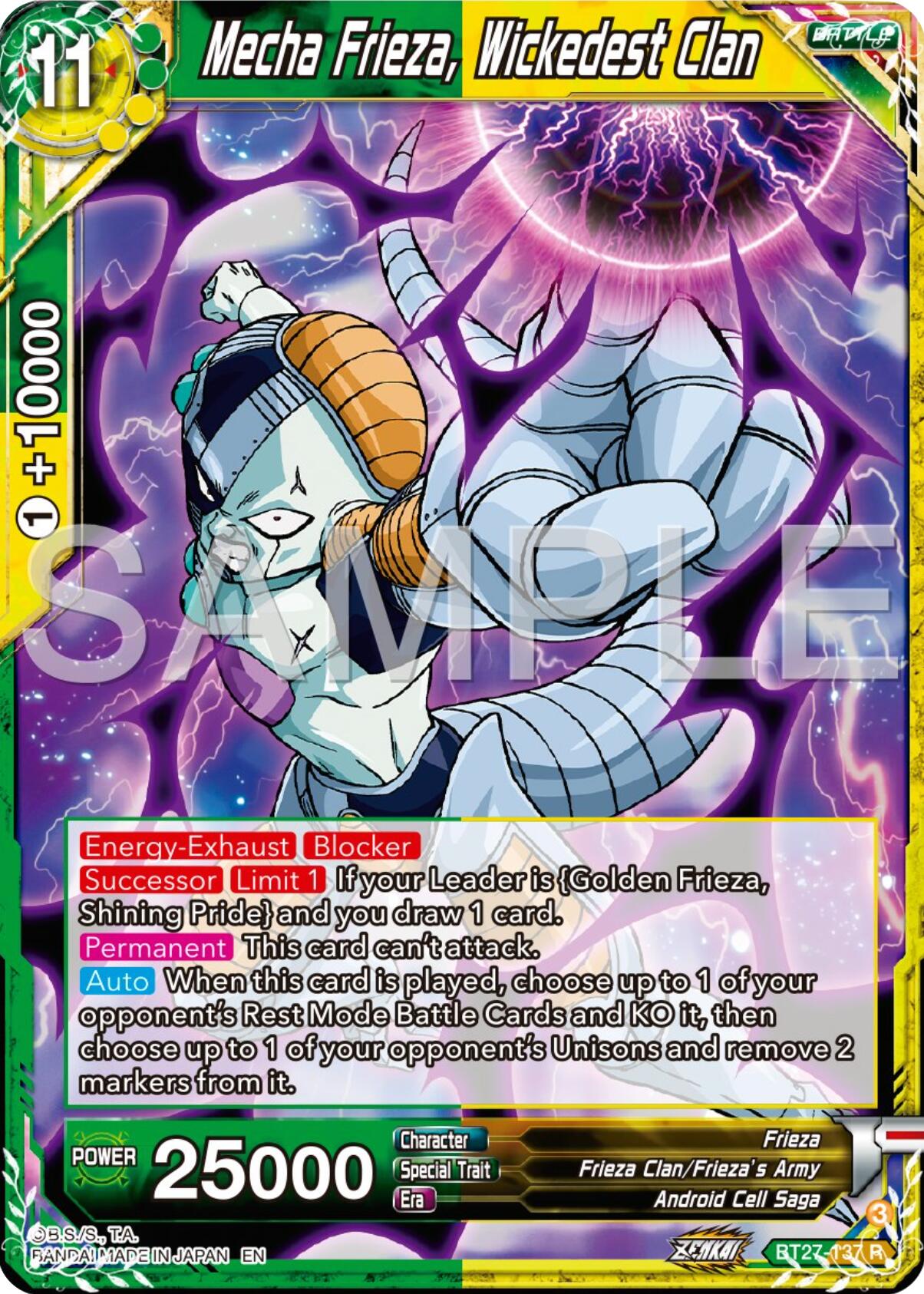 Mecha Frieza, Wickedest Clan (BT27-137) [History of Z] | Rock City Comics