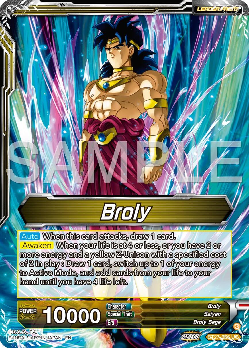 Broly // SS Broly, Big Action (BT27-066) [History of Z] | Rock City Comics