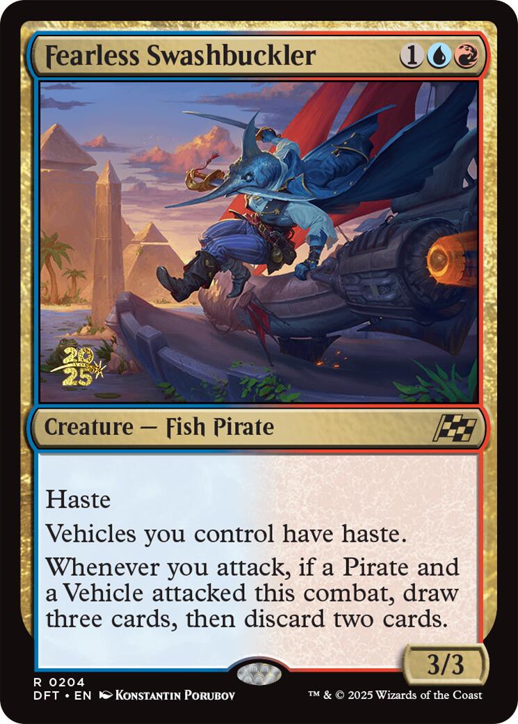 Fearless Swashbuckler [Aetherdrift Prerelease Promos] | Rock City Comics
