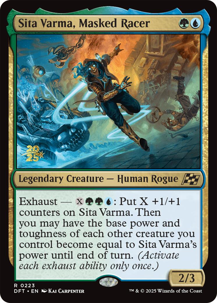 Sita Varma, Masked Racer [Aetherdrift Prerelease Promos] | Rock City Comics