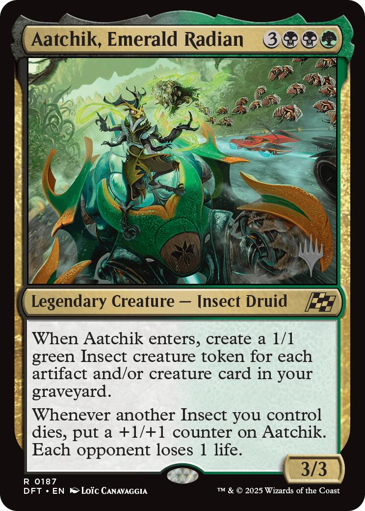 Aatchik, Emerald Radian [Aetherdrift Promos] | Rock City Comics