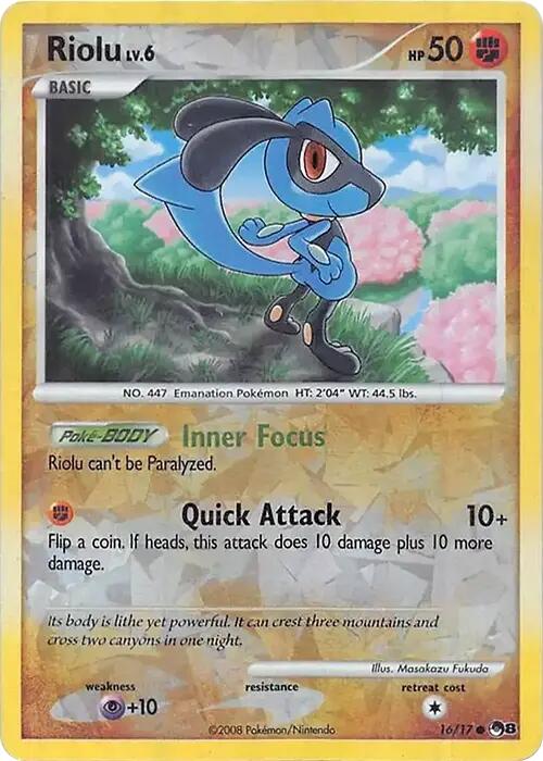 Riolu (016/017) (Cracked Ice Holo) [Miscellaneous Cards] | Rock City Comics